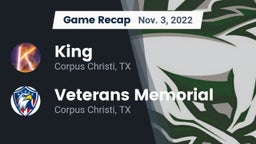 Recap: King  vs. Veterans Memorial  2022