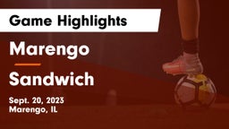 Marengo  vs Sandwich  Game Highlights - Sept. 20, 2023