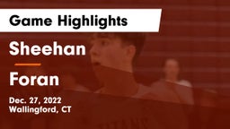 Sheehan  vs Foran  Game Highlights - Dec. 27, 2022