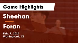 Sheehan  vs Foran  Game Highlights - Feb. 7, 2023