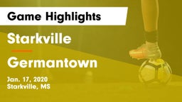 Starkville  vs Germantown  Game Highlights - Jan. 17, 2020
