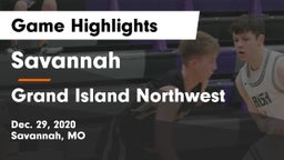 Savannah  vs Grand Island Northwest  Game Highlights - Dec. 29, 2020