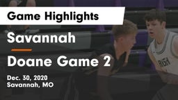 Savannah  vs Doane Game 2 Game Highlights - Dec. 30, 2020