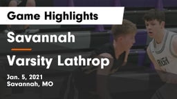 Savannah  vs Varsity Lathrop  Game Highlights - Jan. 5, 2021