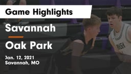 Savannah  vs Oak Park  Game Highlights - Jan. 12, 2021