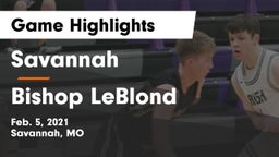 Savannah  vs Bishop LeBlond  Game Highlights - Feb. 5, 2021