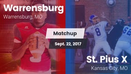 Matchup: Warrensburg High vs. St. Pius X  2017