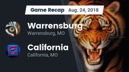 Recap: Warrensburg  vs. California  2018