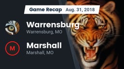 Recap: Warrensburg  vs. Marshall  2018