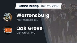 Recap: Warrensburg  vs. Oak Grove  2019