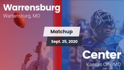 Matchup: Warrensburg High vs. Center  2020