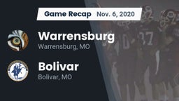 Recap: Warrensburg  vs. Bolivar  2020
