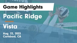 Pacific Ridge  vs Vista  Game Highlights - Aug. 22, 2023