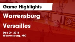 Warrensburg  vs Versailles  Game Highlights - Dec 09, 2016