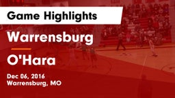Warrensburg  vs O'Hara  Game Highlights - Dec 06, 2016