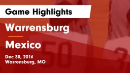 Warrensburg  vs Mexico  Game Highlights - Dec 30, 2016