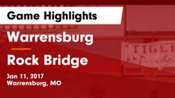Warrensburg  vs Rock Bridge  Game Highlights - Jan 11, 2017