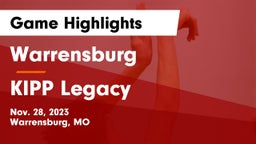Warrensburg  vs KIPP Legacy  Game Highlights - Nov. 28, 2023