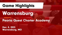 Warrensburg  vs Peoria Quest Charter Academy Game Highlights - Dec. 8, 2023