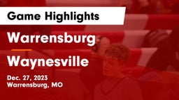 Warrensburg  vs Waynesville  Game Highlights - Dec. 27, 2023