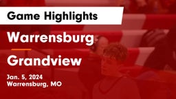Warrensburg  vs Grandview  Game Highlights - Jan. 5, 2024