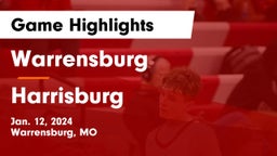 Warrensburg  vs Harrisburg  Game Highlights - Jan. 12, 2024