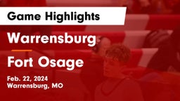 Warrensburg  vs Fort Osage  Game Highlights - Feb. 22, 2024