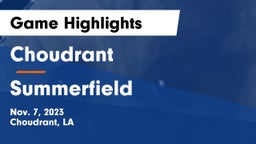 Choudrant  vs Summerfield  Game Highlights - Nov. 7, 2023