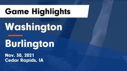 Washington  vs Burlington  Game Highlights - Nov. 30, 2021