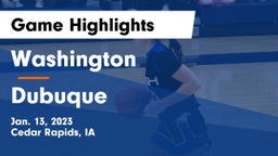 Washington  vs Dubuque  Game Highlights - Jan. 13, 2023