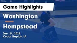 Washington  vs Hempstead  Game Highlights - Jan. 24, 2023