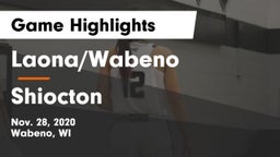 Laona/Wabeno vs Shiocton  Game Highlights - Nov. 28, 2020