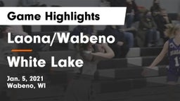 Laona/Wabeno vs White Lake Game Highlights - Jan. 5, 2021