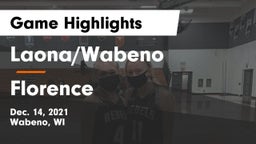 Laona/Wabeno vs Florence Game Highlights - Dec. 14, 2021