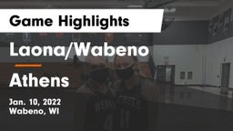 Laona/Wabeno vs Athens  Game Highlights - Jan. 10, 2022