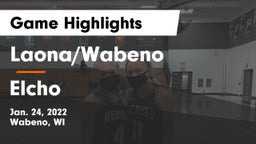 Laona/Wabeno vs Elcho Game Highlights - Jan. 24, 2022