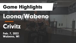 Laona/Wabeno vs Crivitz Game Highlights - Feb. 7, 2022