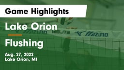 Lake Orion  vs Flushing Game Highlights - Aug. 27, 2022