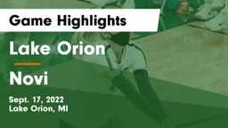 Lake Orion  vs Novi Game Highlights - Sept. 17, 2022