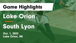 Lake Orion  vs South Lyon Game Highlights - Oct. 1, 2022