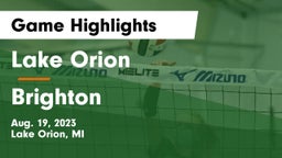 Lake Orion  vs Brighton  Game Highlights - Aug. 19, 2023