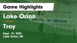 Lake Orion  vs Troy Game Highlights - Sept. 19, 2023