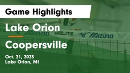 Lake Orion  vs Coopersville Game Highlights - Oct. 21, 2023