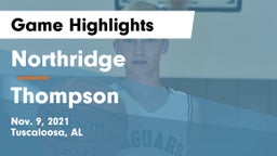 Northridge  vs Thompson  Game Highlights - Nov. 9, 2021