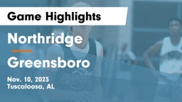 Northridge  vs Greensboro  Game Highlights - Nov. 10, 2023