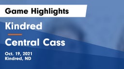 Kindred  vs Central Cass  Game Highlights - Oct. 19, 2021