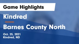 Kindred  vs Barnes County North Game Highlights - Oct. 25, 2021