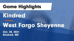 Kindred  vs West Fargo Sheyenne  Game Highlights - Oct. 28, 2021