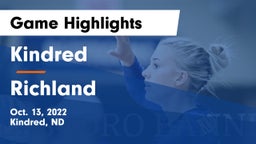 Kindred  vs Richland Game Highlights - Oct. 13, 2022