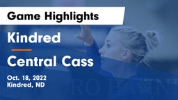 Kindred  vs Central Cass  Game Highlights - Oct. 18, 2022